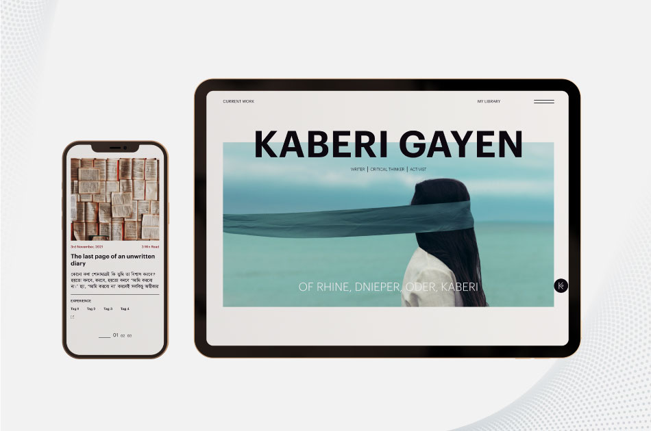Kaberi Gayen Website built by wordpress