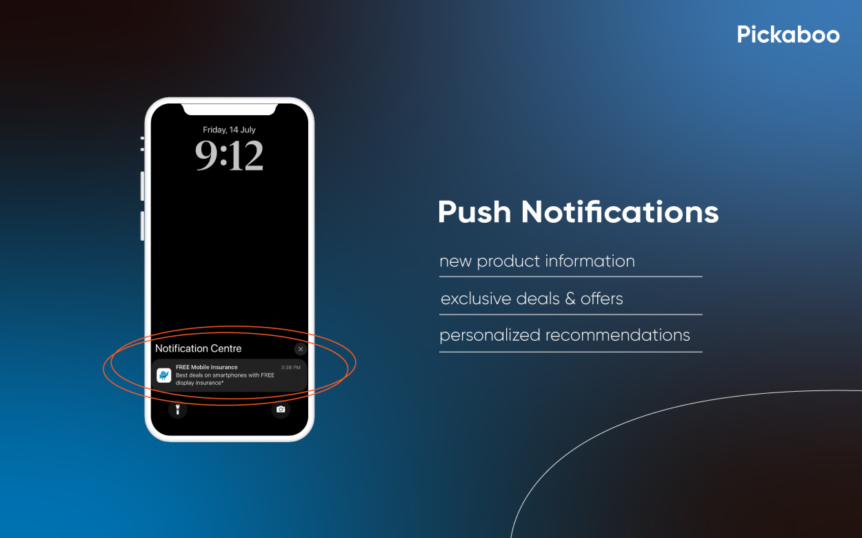 Push notification in mobile app