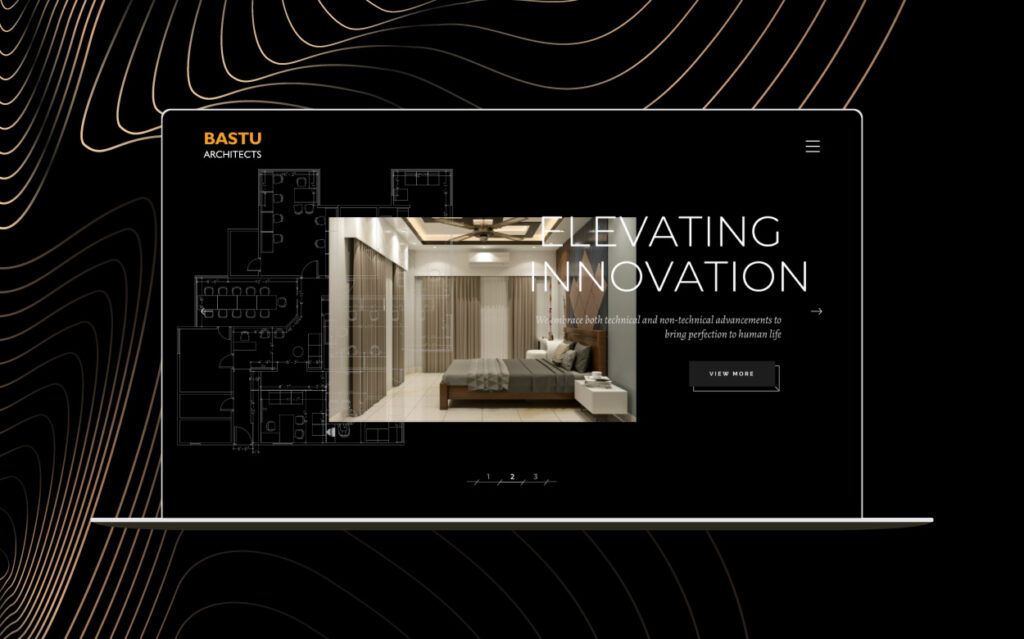 BASTU architects website design mockup 04